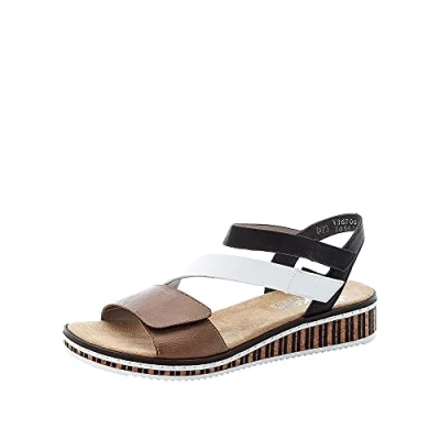 Imagen de Rieker V3670, Sandalia Mujer, Beige Combi 64, 36 EU