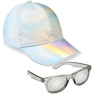 Imagen de CityComfort Set Gorra y Gafas de Sol Niña, Béisbol con Protección UV (Plata)