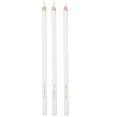Imagen de HEEPDD 3 piezas de lápiz carbón blanco, dibujo profesional no tóxico Lápices Herramientas para suministros bellas artes
