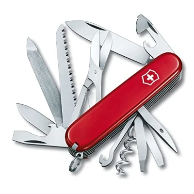 Imagen de Victorinox Ranger, Navaja suiza con 21 funciones, incluyendo sierra para metal, cincel de madera y tijeras, color rojo