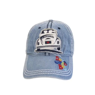 Imagen de BRISA VW Collection Gorra de béisbol Militar Volkswagen Tipo Gorro Cappy Cubierta para la Cabeza Escarabajo/Beetle (Azul)