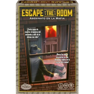 Imagen de ThinkFun Escape The Room: Asesinato en la Mafia, Juego de Lógica e Investigación, Mesa para Niños y Adultos, 1 3 Jugadores, Edad 14+ Años