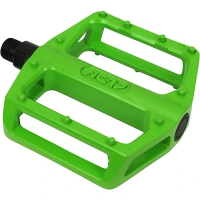 Imagen de NC 17 Sudpin STD Zero Pro Pedal de Aluminio para Bicicletas montaña/Bicicleta BMX, Resistente, Super Ligero, Soportes fijos Verde