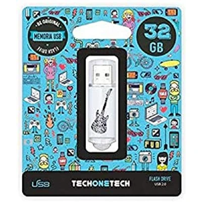 Imagen de PENDRIVE 32GB TECH ONE Crazy Black Guitar