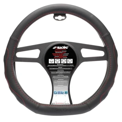 Imagen de Simoni Racing Compe CVT/46 Funda cubierta para el volante negro 37 39cm Ecopiel