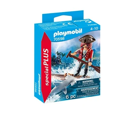Imagen de Playmobil 70598 Special Plus Pirate with Raft, Multicoloured, One Size