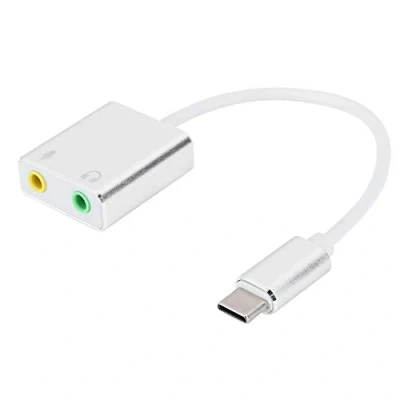 Imagen de Adaptador de Audio USB C Tarjeta Sonido Estéreo Externa con Conector para Auriculares Y Micrófono 3,5 Mm Windows, Mac, Linux, PC, Computadora Portátil, Escritorio, PS5 PS4