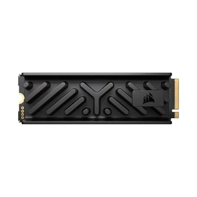 Imagen de Corsair MP700 Elite 2TB PCIe 5.0 x4 NVMe M.2 SSD Disipador Térmico de Aluminio Incluido hasta 10,000MB/sec Alta Densidad 3D TLC NAND 2280 Compatible con DirectStorage Negro