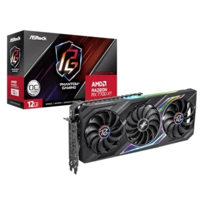 Imagen de ASROCK Radeon RX 7700 XT Phantom Gaming 12GO, 12288 MB GDDR6