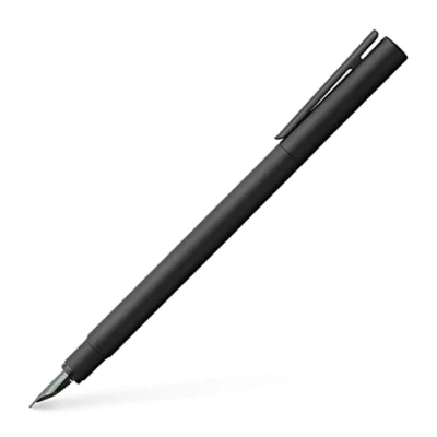 Imagen de Faber Castell NEO Slim Pluma estilográfica de metal, color Negro mate, mate.