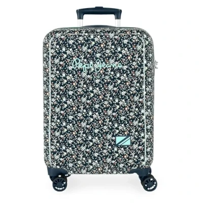 Imagen de Pepe Jeans Alenka Maleta de Cabina Azul 38x55x20 cms Rígida ABS Cierre TSA 34L 5,16 kgs 4 Ruedas Dobles Equipaje Mano by Joumma Bags