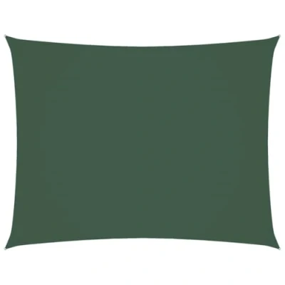 Imagen de vidaXL Toldo de Vela Rectangular Tela Oxford Verde Oscuro 3x6 m, Parasol, Lona Solar, Protector Velas Solar