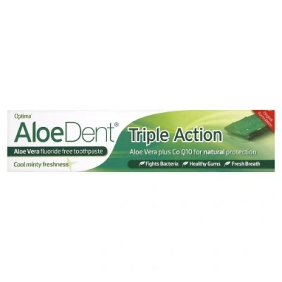 Imagen de AloeDent Triple Action Aloe Vera Fluoride Free Toothpaste 100ml