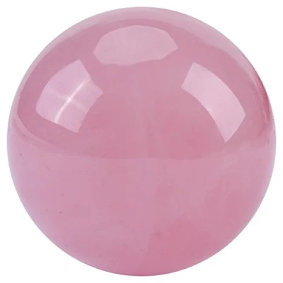 Imagen de Akozon Bola de Cristal Natural Rosa, Decoracion, 25mm