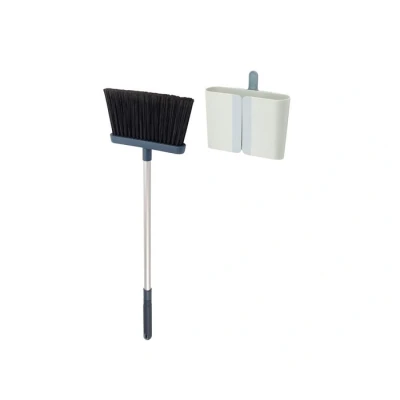 Imagen de Joseph CleanStore Escoba con Almacenamiento en la Pared Cerrado, Barredora Mango Largo Extensible, para Barrer Cerdas Suaves y Peine