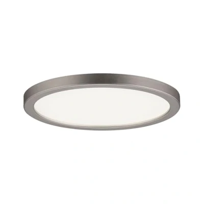 Imagen de Paulmann 92936 Panel LED Areo, redondo, incl. 1x8 W IP44 regulable, lámpara de techo, níquel mate, plafón, plástico, para sala estar 3000 K