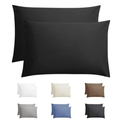 Imagen de Sleeptime Funda de Almohada (100% algodón, 60 x 70 cm), diseño Cartera, Color Negro