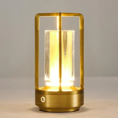 Imagen de Ukisisi Klarako Crystal Lantern,Crystal Lamp,Decoration Atmosphere Night Light, 3 Colors Rechargeable Cordless Led Lights for Lantern Lamp,Restaurant/Bedroom/Bar/Cafe/Camping