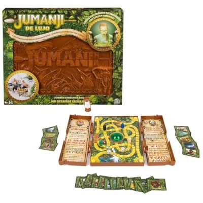 Imagen de Spin Master Games Juegos de Mesa JUMANJI Deluxe Juego Electrónico Divertido para Niños y Familias con Luces Sonidos 2 4 Jugadores 6066981 8 años +