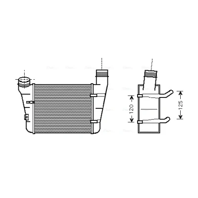Imagen de PRASCO AIA4221 Intercooler AUDI: A4 B6 Berlina, Avant, B7 Avant