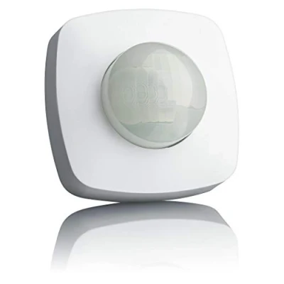 Imagen de SEBSON 2X Detector de Movimiento Exterior IP65, Montaje Superficie en Techo, programable, 20x4m / 360, LED Adecuado, Sensor Infrarrojos con 2 Sensores