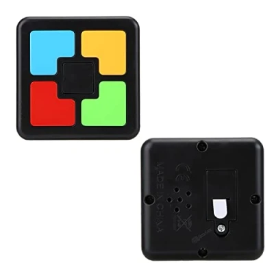 Imagen de Tnfeeon Juego de Entrenamiento Memoria, Memoria electrónico para niños Interacción plástica Música Inteligente Luz Rompecabezas niños(Una Mano)