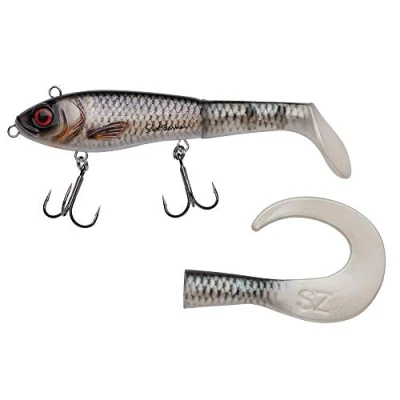 Imagen de Abu Garcia MAX LP Pike Combo 2,44 m 30 110 g, de Carrete caña Pescar, Combos Cebo, señuelo depredador, Lucio/Perca/lucioperca, Unisex, Negro