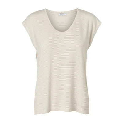Imagen de Pieces Pcbillo Stripes NOOS Camiseta estampada, Mujer, Talla: XS, Offwhite