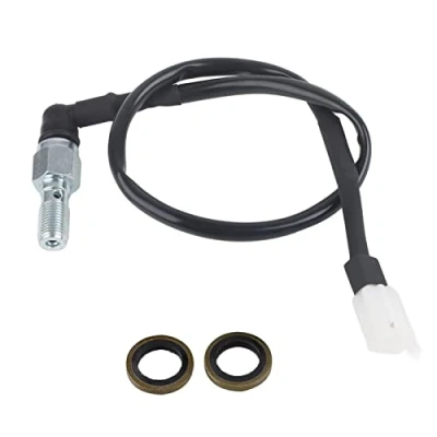 Imagen de Aramox interruptor de freno hidráulico motocicleta, luz parada hidráulico, trasera universal para scooter, ciclomotor, Dirt Pit Bike, ATV, M10 x 1 mm,