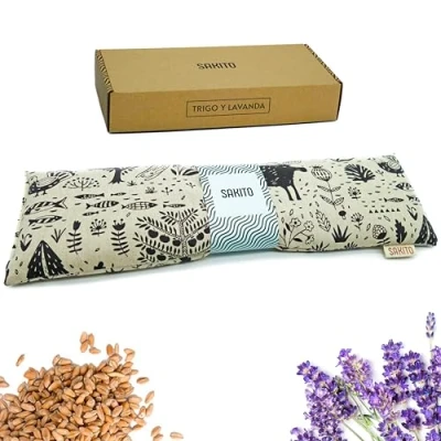Imagen de Saco Semillas Microondas (43x12 cm) Bolsa Calor Termico Cervical Almohada