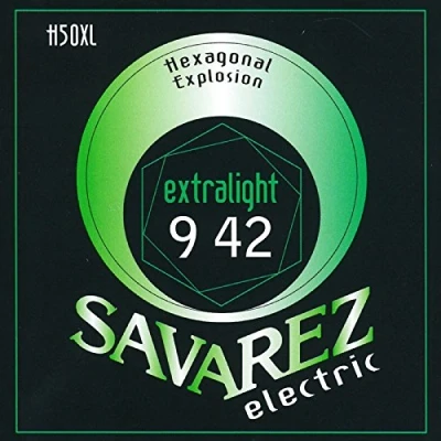 Imagen de Cuerdas para Guitarra Eléctrica Hexagonal Explosion Nickel Juego Extra Light .009 .042