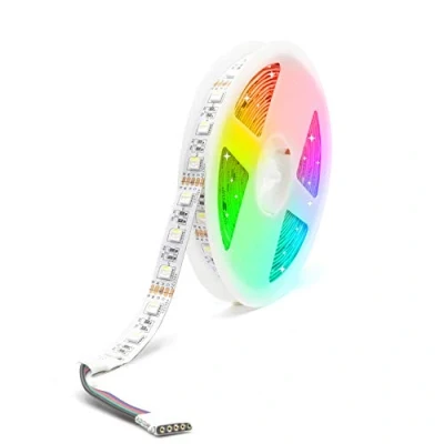 Imagen de Arote Tiras de Luces LED 4 en 1, 5m RGBW Urtra brillante SMD5050 300 Luz LEDs IP20 No Impermeable (12V RGB+Blanco frio)