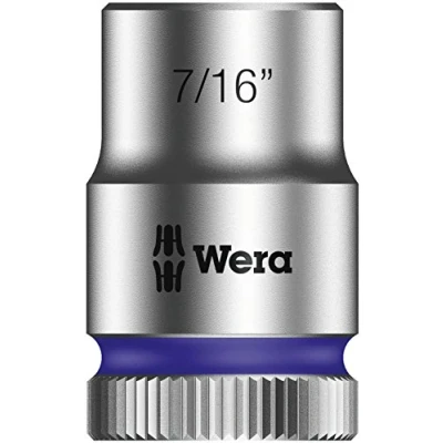 Imagen de WERA 05003573001 8790 HMB Zyklop Nuss 7/16&quot; Llave de vaso con arrastre 3/8&quot;