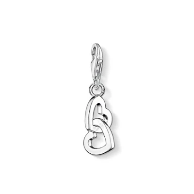 Imagen de Thomas Sabo charm Club Colgante para mujer en forma de corazón, plata ley 925, 0773 001 12
