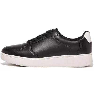 Imagen de Fitflop Rally Leather Panel Sneakers, Zapatillas Mujer, Black, 38 EU