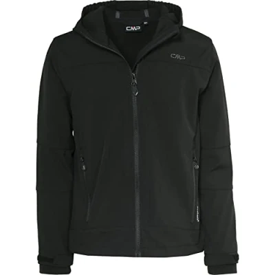 Imagen de CMP KID Jacket FIX HOOD Unisex Chaqueta softshell para niños, Talla: 140, Nero