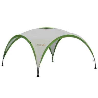 Imagen de Coleman Carpa Event Shelter, Cenador para Festivales, jardín y Camping, construcción Robusta de mástiles, Gazebo con protección Solar SPF 50más, Gris Verde, XL 4.5 x m