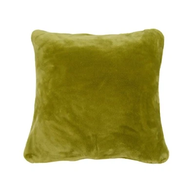 Imagen de Gözze Fundas de cojín Sensación Cachemira Premium, Set 2, 500 g/m², 50 x cm Verde lima