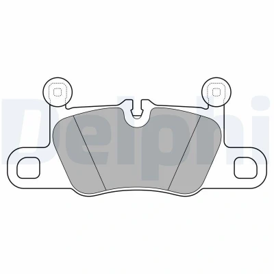 Imagen de DELPHI LP3614 Juego de pastillas freno preparado para indicador desgaste Chapa antichirridos sin accesorios PORSCHE: 911 Coupé, Cabrio