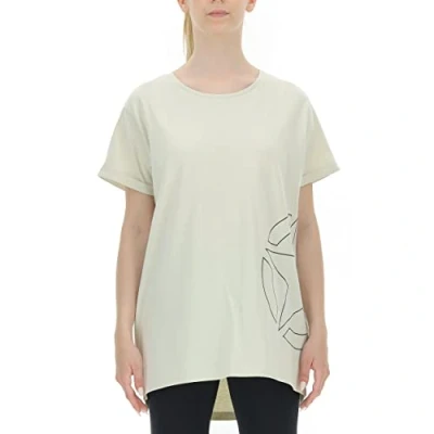 Imagen de JEEP O102259 W499 J Camiseta Mujer Estampado Oversize Star Outline Mangas con Vueltas J21W Birch White/Black M