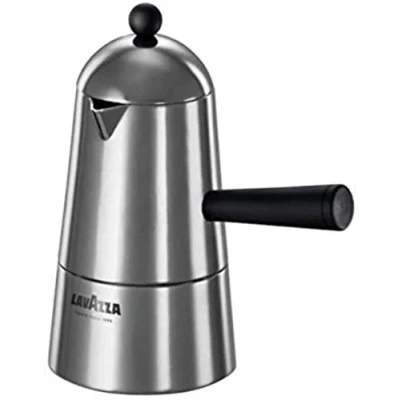 Imagen de ILSA Caffettiera Espresso Carmencita Classic, Alluminio, Manico e Pomolo Neri, Capacità 15 cl, Tazze 2