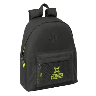 Imagen de Safta MUNICH BEAT Day Pack Infantil, Mochila Calidad y Máxima Resistencia, Cómoda Versátil, 33x15x42 cm, Color Negro