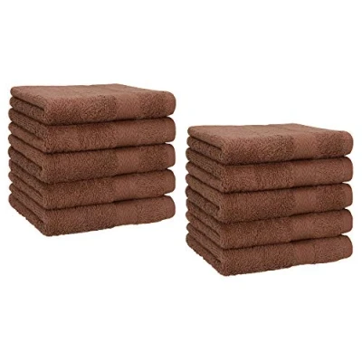 Imagen de Betz 10 Toallas de Cara 30x30cm Premium 100% algodón Color Antracita