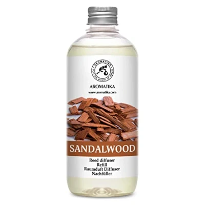 Imagen de Recambio de Santal 500ml Relleno Difusor Difusores Aromáticos Ambientador Perfumado Fragancia para Habitación Sándalo