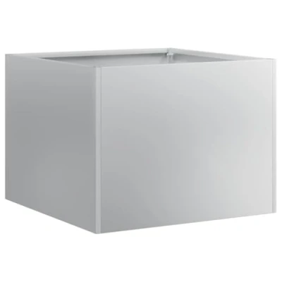 Imagen de vidaXL Jardinera 40x40x30 cm de Acero galvanizado, macetero, Soporte para Plantas, lecho Elevado, jardineras, Bandeja Plantas