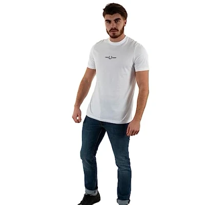 Imagen de Fred Perry Camiseta estampada, Hombre, Talla: Large, White