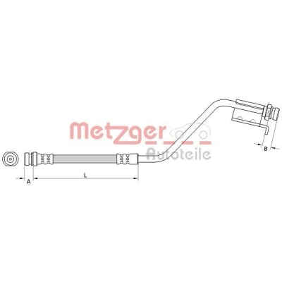 Imagen de METZGER 4110825 Latiguillos de Freno 245
