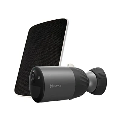 Imagen de EZVIZ Camara Vigilancia WiFi Exterior con Panel Solar,Batería Recargable de 210 Días,1080P Cámara IP Seguridad,Visión Nocturna a Color,Audio Bidireccional,Incorporada 32GB eMMC, BC1C eLife Kit