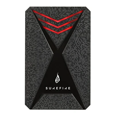Imagen de Surefire Gaming SSD 2.5&quot; I 1 TB Unidad Externa Adaptador USB C Windows &amp; MacOSx Velocidad Lectura/Escritura hasta 450MB/s o 430MB/s PC Playstation Xbox Powered by Verbatim