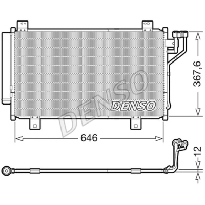 Imagen de DENSO DCN44012 Condensador con secador R 134 a